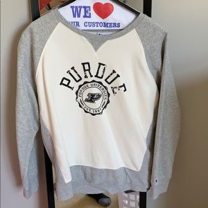 champion purdue crew neck sweatshirt